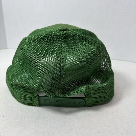 John Deere Hat Cap Adult Trucker Mesh Adjustable Snapback Green Yellow Deer‎ D3 - Picture 4 of 10